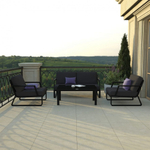 Диван двухместный Ideal Patio ЭСТИВО антрацит