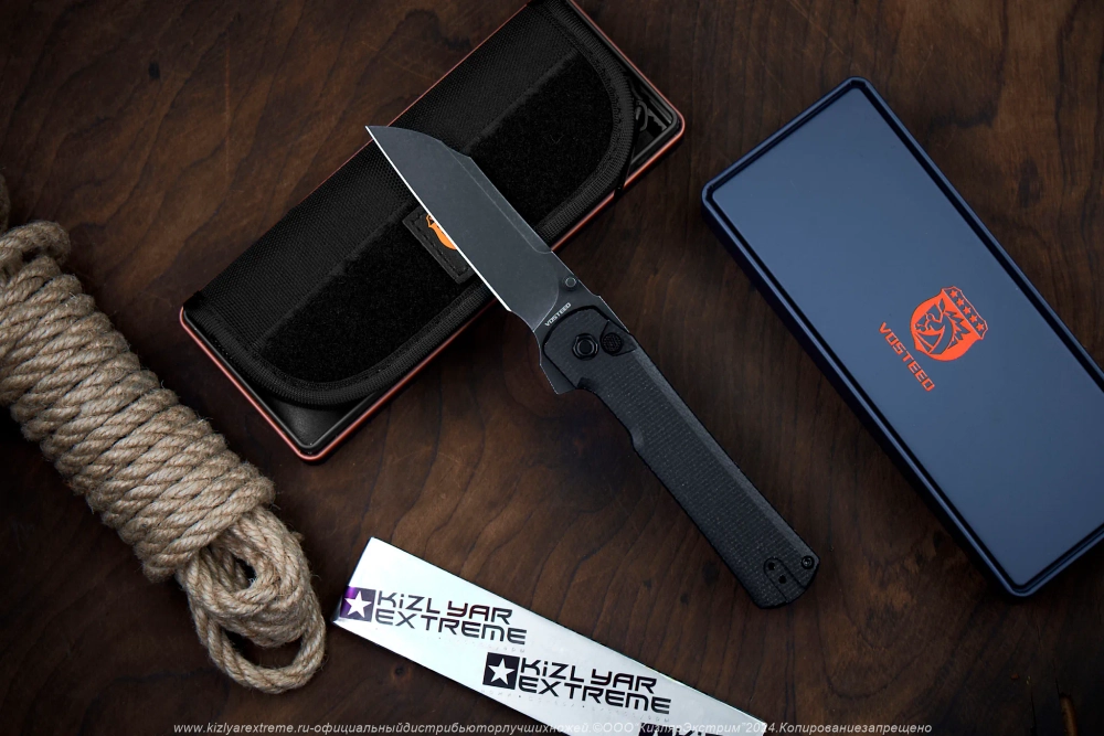 Нож Vosteed Valkyrie сталь Nitro-V Black Stonewash рукоять Black Micarta