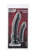 Вибратор для двойного проникновения Toyfa Black&Red черный 19,5 см
