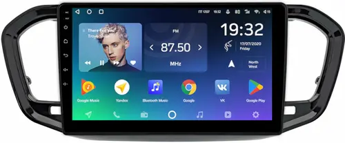 Магнитола для Lada Vesta NG 2023+ (ШГУ, рамка черная глянцевая) - Teyes CC2 PLUS монитор 9" QLED, Android 10, Быстрая, SIM-слот