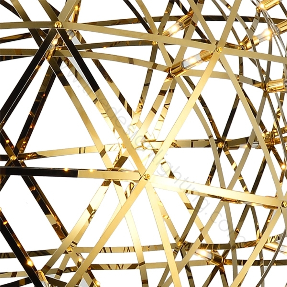 Floor lamp   Raimond Tensegrity by Moooi (Gold,  D 89 cm)