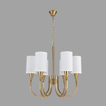 Подвесная люстра 6*Е14 8424/6 бронза/белый BETTI Lumion