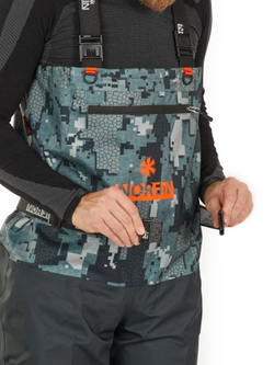 Полукомбинезон заброд. Norfin PILOT CAMO BOOTFOOT р.44-L с сапогами резина