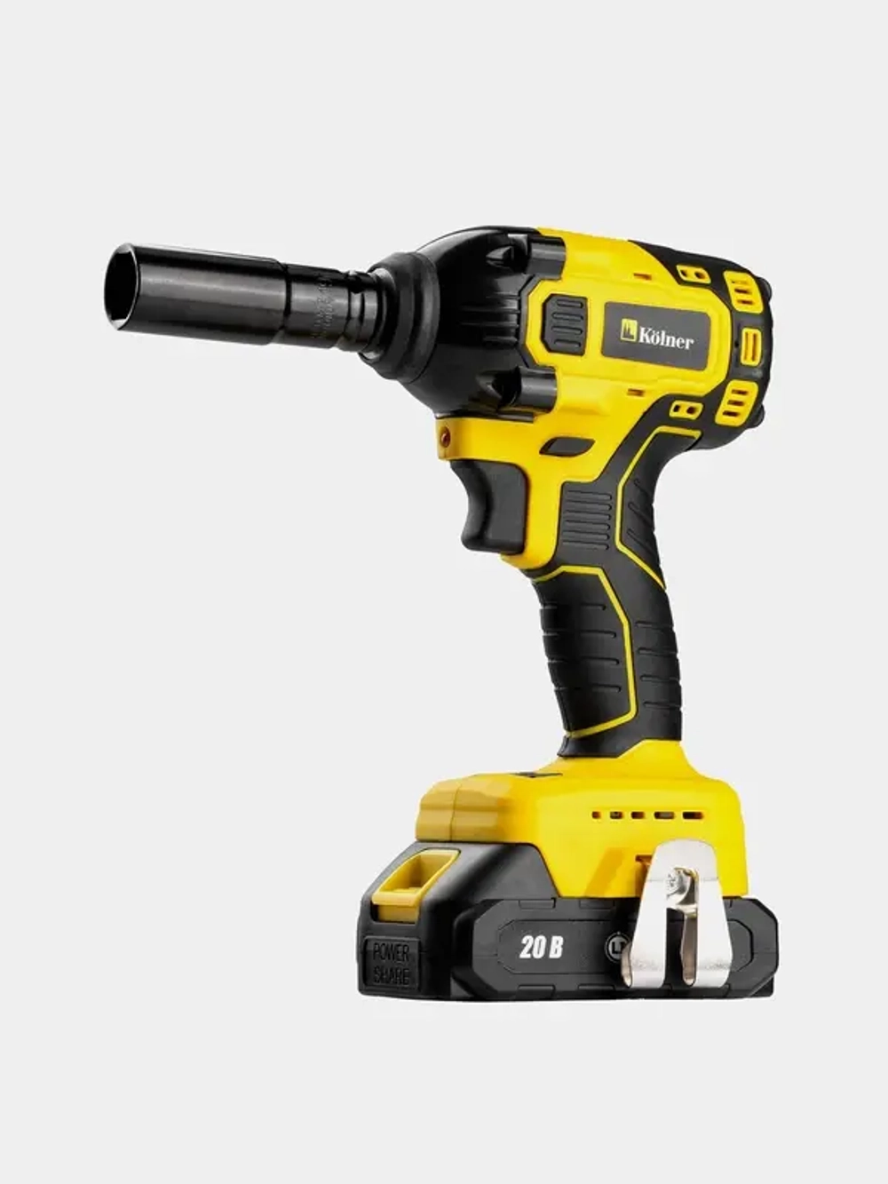 Аккумуляторный гайковерт KOLNER KCW 20/350 (Li-Ion, 20 В, 2 А·ч, бесщеточный двигатель)