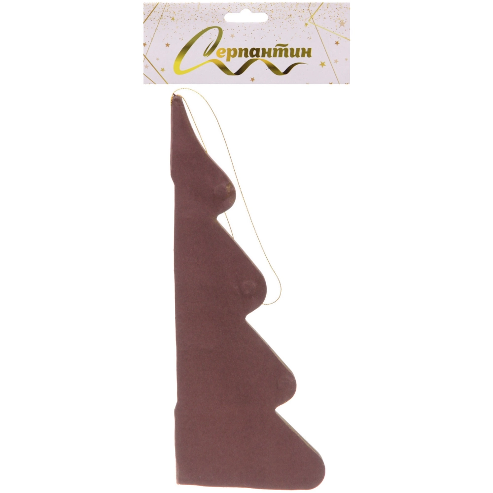 Фигура объемная СКАЗКА «Ёлочка» 30 см, Шоколад