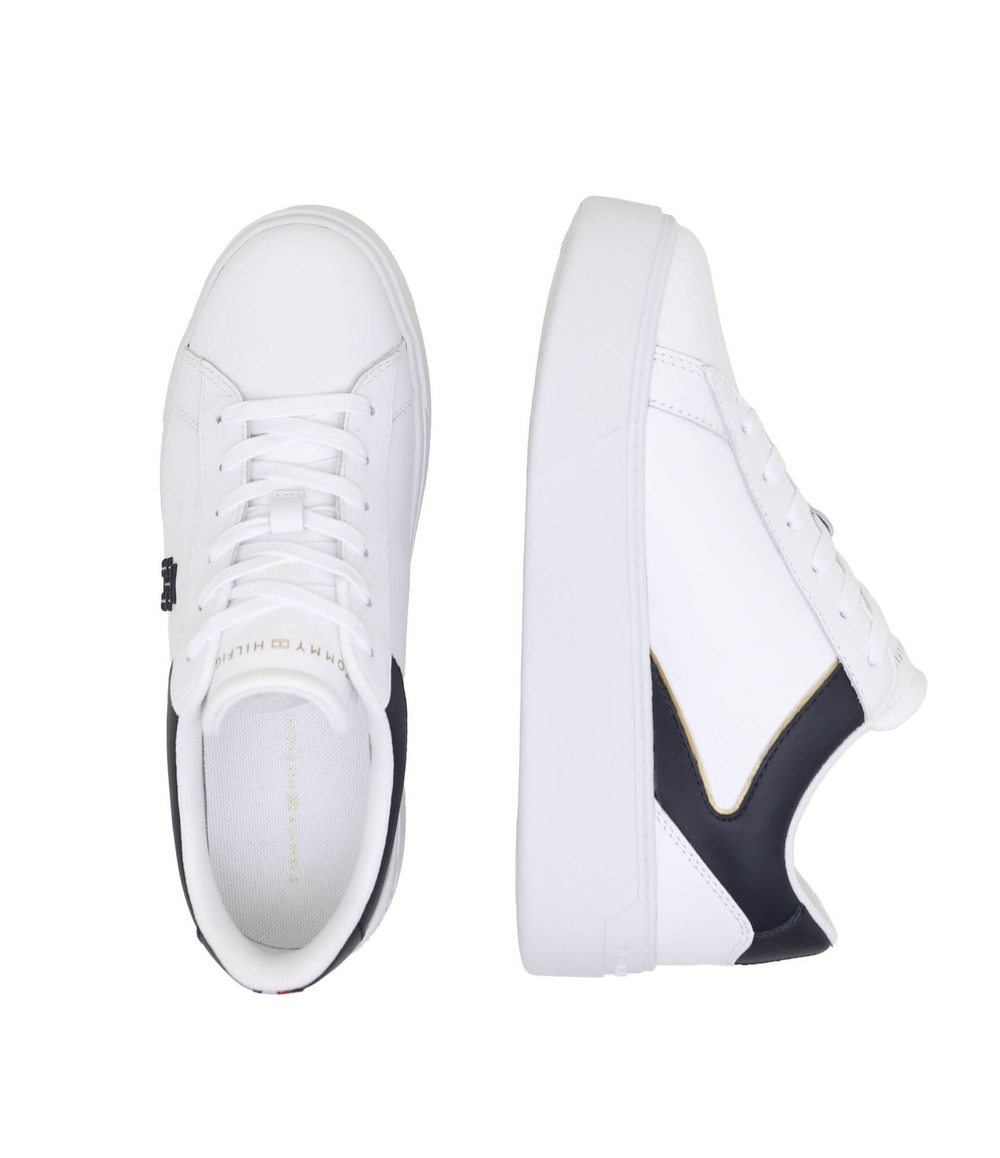 Кожаные кроссовки th platform court Tommy Hilfiger - белый(FW0FW07910)