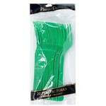 Вилка пласт Festive Green 20шт
