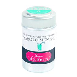 Картриджи для ручки Herbin Diabolo menthe бирюзовые 6 шт (20133T)
