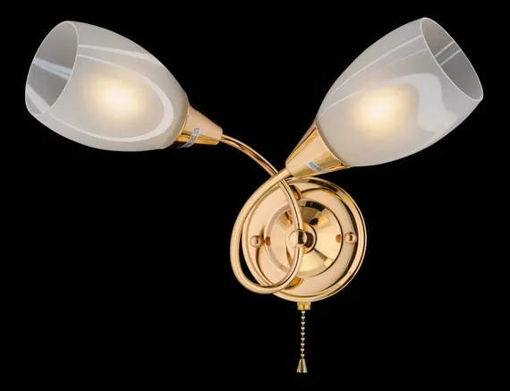 Бра Rilon 59261R/2W ЗОЛОТО, 2×40 Вт, золотое