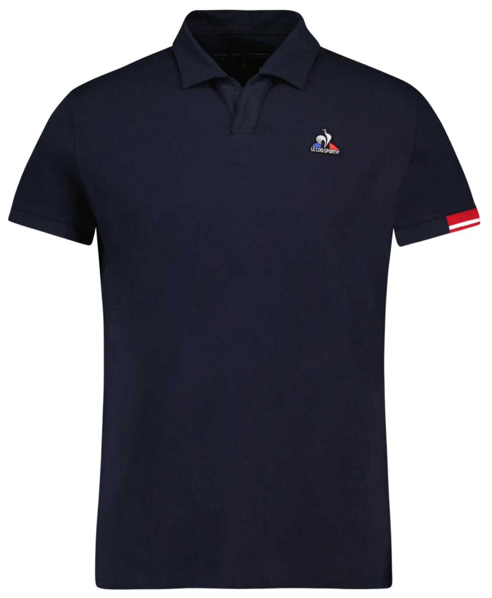 Мужское теннисное поло Le Coq Heritage Polo No.1 FW22 - небесный