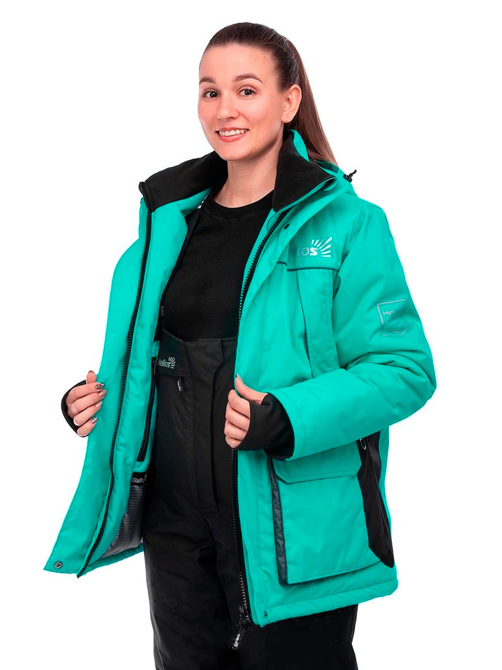 Костюм зимний Helios ZABAVA 8/8 К, AQUA GREEN/BLACK, размер 4XL (T-ZA-4XL-56-170-AG)