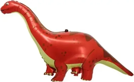 Шар (51""/130 см) Фигура, Динозавр Диплодок, Красный, 1 шт. Д077
