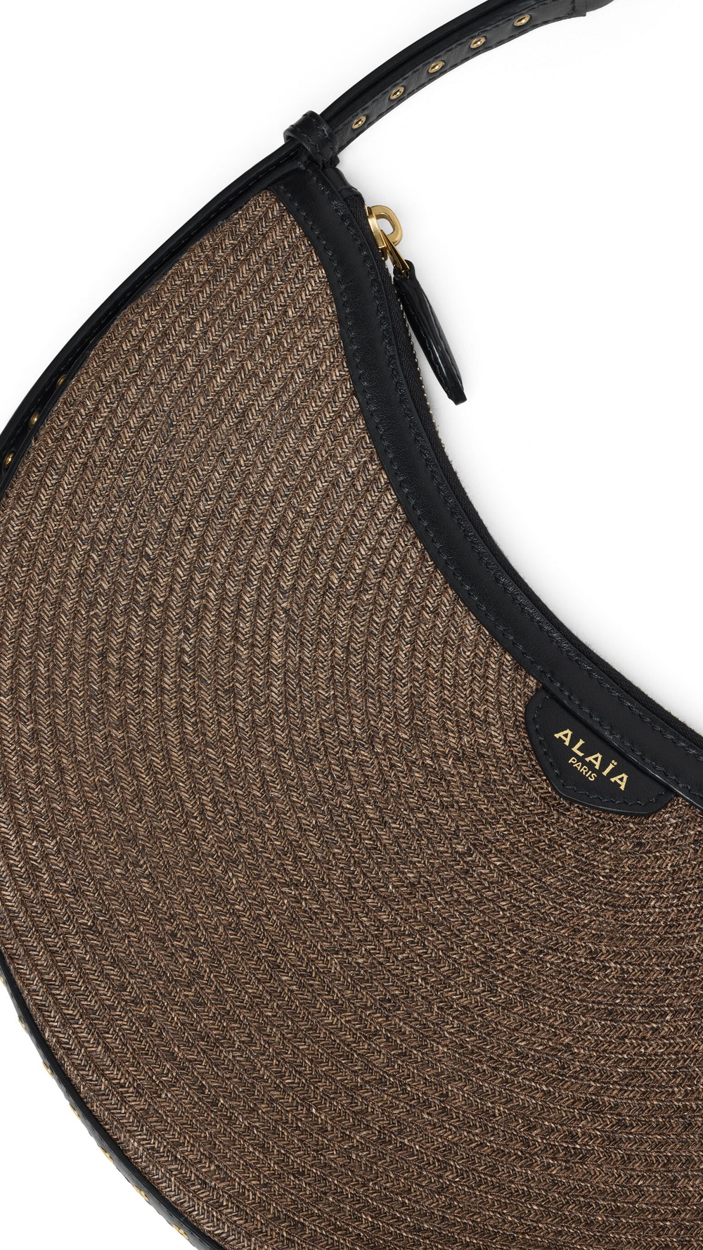 ALAÏA СУМКА ONE PIECE DEMI LUNE, КОРИЧНЕВЫЙ