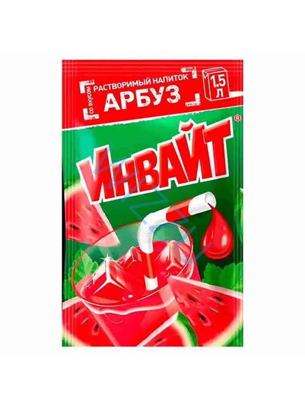 Растворимый напиток ИНВАЙТ Арбуз 12г*24шт*6 блоков.