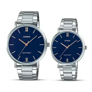 Парные часы Casio Standard: MTP-VT01D-2B и LTP-VT01D-2B