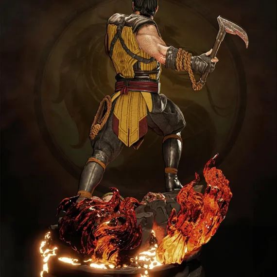 Scorpion on flame - Mortal Kombat