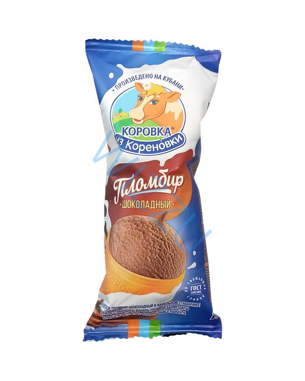 Мороженое Кореновка Пломбир в вафел стак 15% 100г