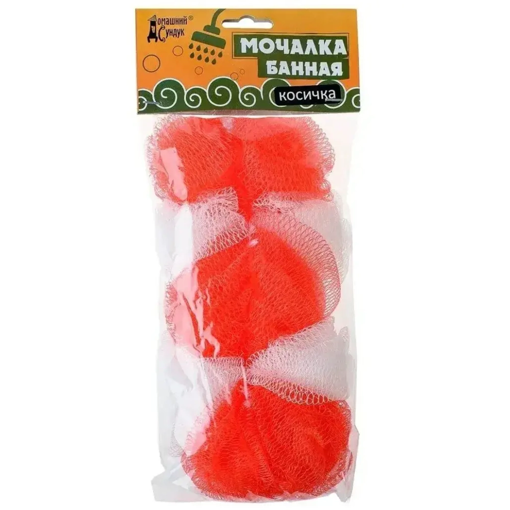 Мочалка банная КОСИЧКА ДС-144 Домашний Сундук