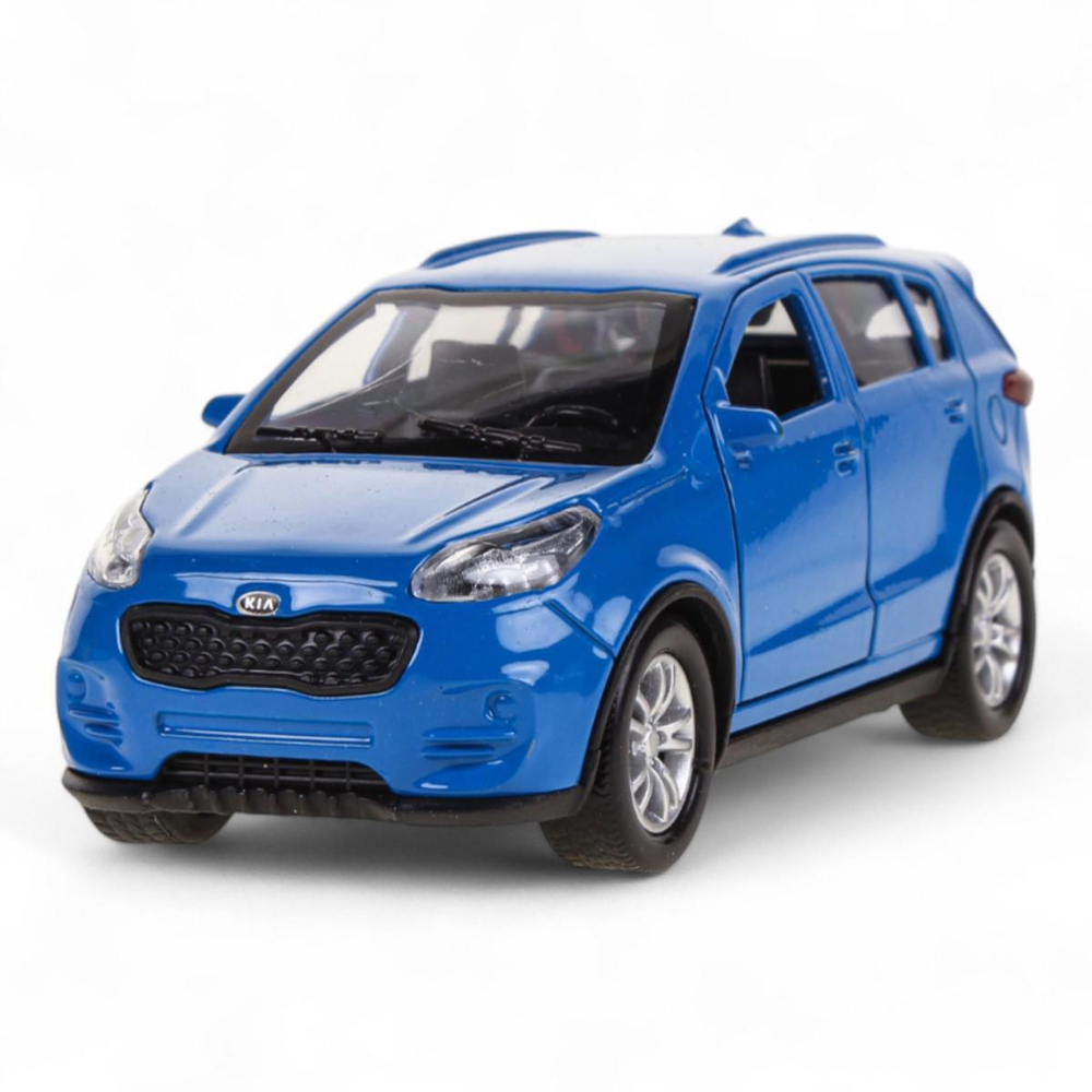 Модель ин. мет. "Kia Sportage" 12см, открыв. двери, синий в коробка SPORTAGE-BU (Технопарк)
