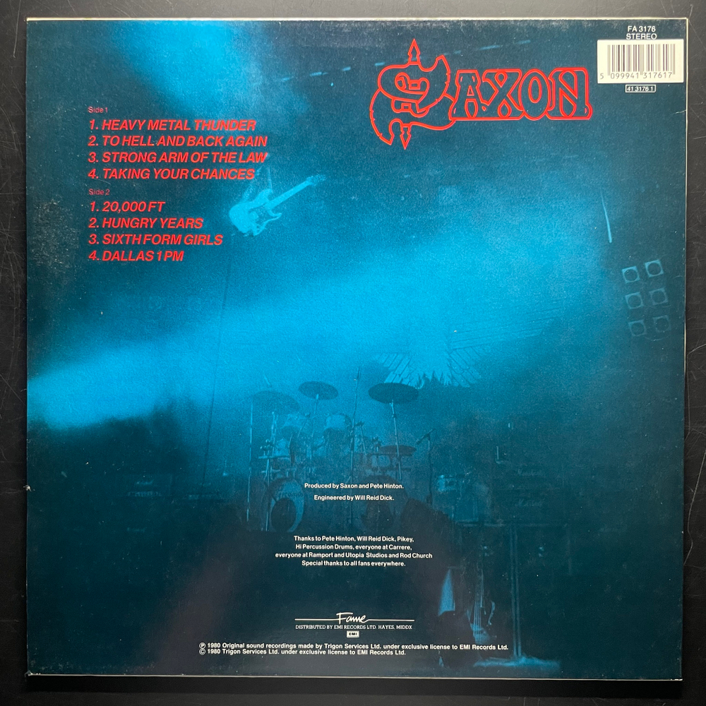 Saxon ‎– Strong Arm Of The Law (Англия)