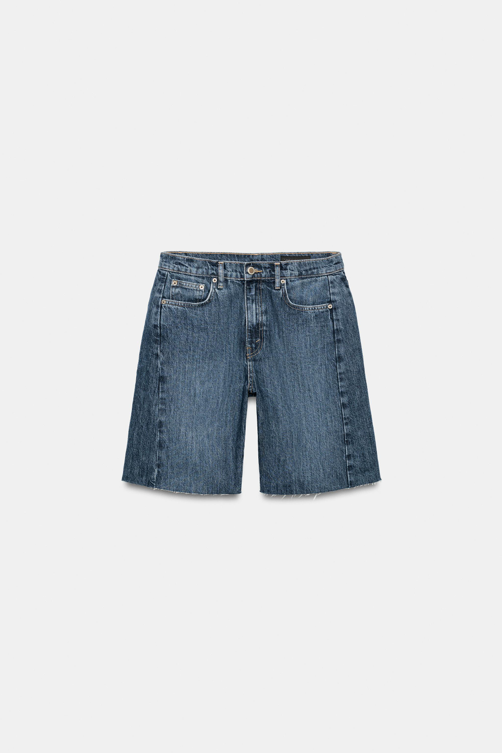 ДЖИНСОВЫЕ ШОРТЫ RELAXED СО СРЕДНЕЙ ПОСАДКОЙ — ZW COLLECTION — ZARA