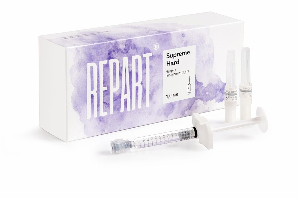 Имплант внутридермальный "Repart Supreme Soft" в шприцах по 1,0 мл конц.2,4%