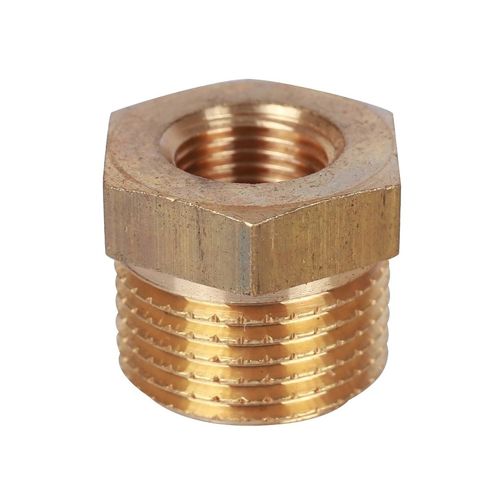 Футорка STOUT SFT 0028 - 3/8" x 1/8" (для стальных труб, латунь без покрытия)