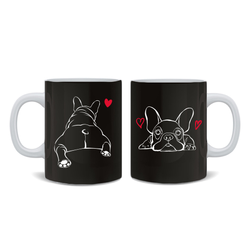 Кружка "Французский бульдог - любовь"