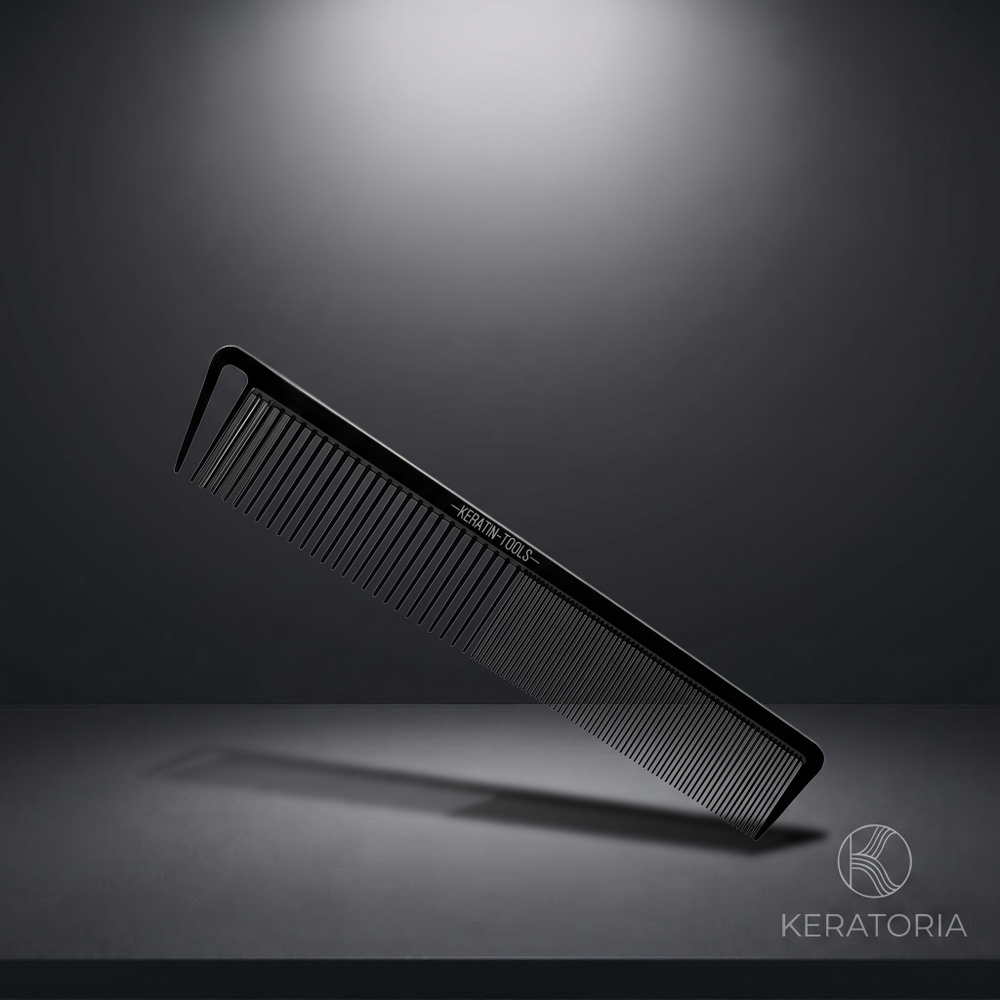 Расчёска карбоновая комбинированная Keratin Tools