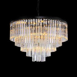 Люстра Odeon 10A black/clear