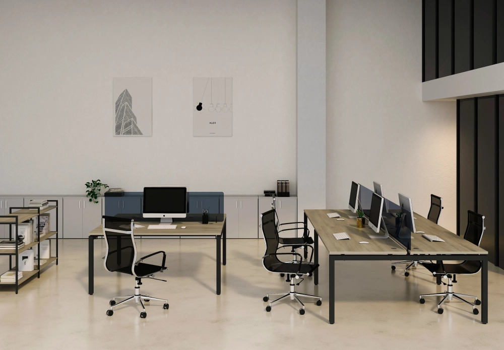 Стол криволинейный на металлокаркасе и О-бразном профиле МК60Х30 АВАНС (AVANCE)
