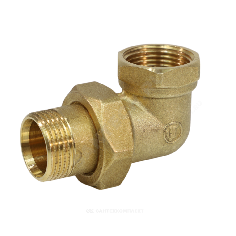 Соединитель латунь американка Ду 40 (1 1/2") угловой ВР/НР R19 Giacomini R19Y017