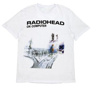Футболка Radiohead OK Computer белая (8031)