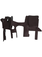 Ковры 3D SHACMAN X3000 (экокожа, черный, красная строчка)