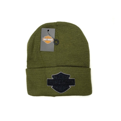 Шапка Harley Davidson (хаки) с монохромной вышивкой