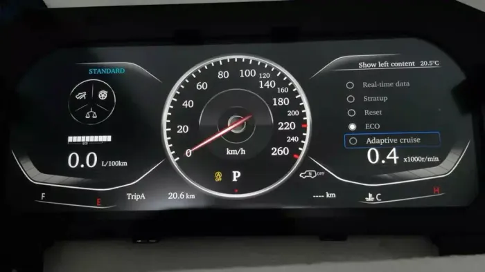 Электронная панель приборов Toyoya Land Cruiser Prado 150 2009-2017 - Kuberg NH-LCD-T03 с сенсорным LCD / ЖК 12.3" экраном QLED