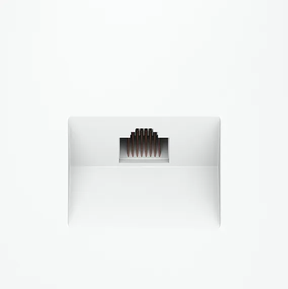 Розетка компьютерная RJ45 Cat 6 Voltum S70 Белый матовый VLS060102