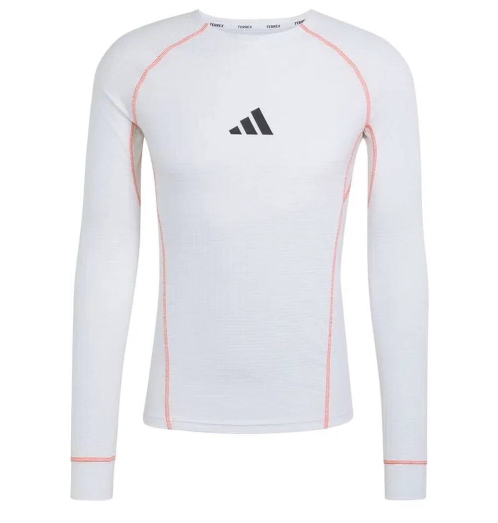 Компрессионная одежда Adidas Terrex Xperior Clima365 Long Sleeve Baselayer - white/semi impact orange