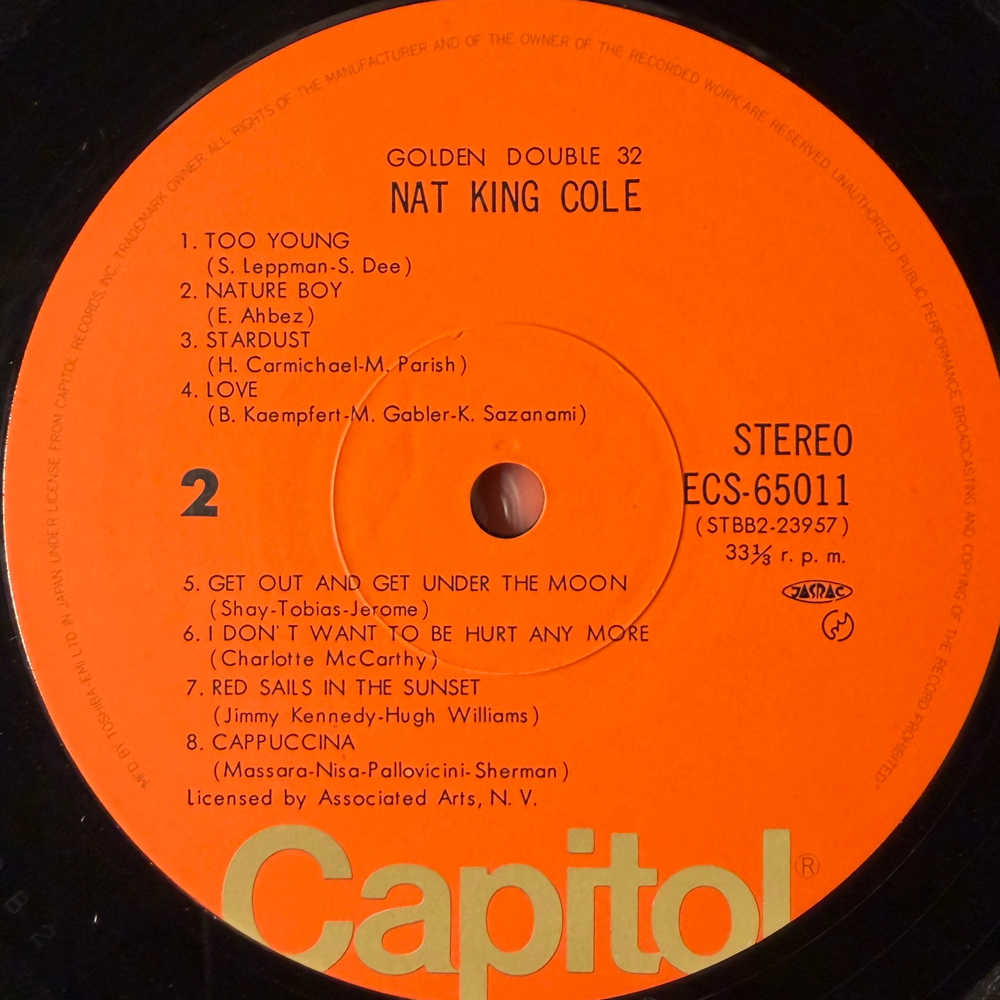 Nat King Cole ‎– Golden Double 32 2LP (Япония) Т