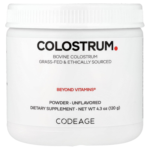 Codeage, молозиво в порошке, с нейтральным вкусом, 120 г (4,3 унции)