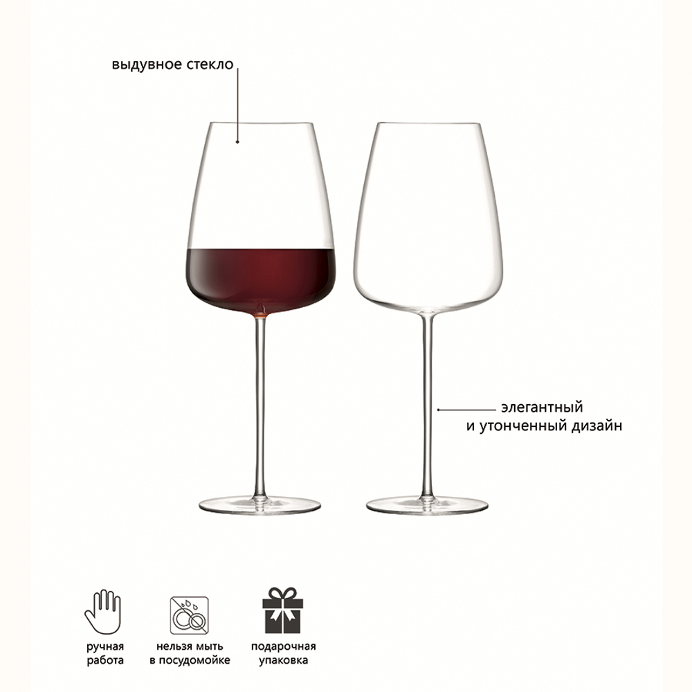 Набор из 2-х бокалов для красного вина Wine Culture 800 мл