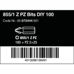 Биты для винтов PZ2x25 мм DIY-Box WERA 05072444001