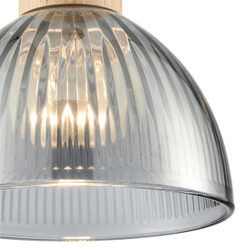 8053/1A SUSPENTIONI LN26 394 дерево/смоки металл/стекло Подвесной светильник E27 1*60W 220V NATANA