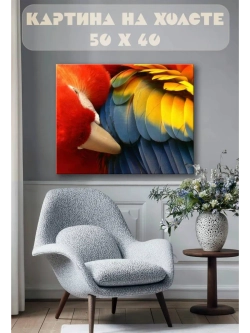 Картина на стену 40 X 50 Попугай