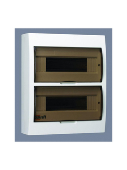 Корпус навесной ЩРН-П-24 24мод. IP41 пластик. DEKraft 31013DEK