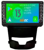 Магнитола для SsangYong Actyon 2 2013-2021 - Airoc AB-4012 (кнопки и крутилки), Android 13, Быстрая, SIM-слот, CarPlay
