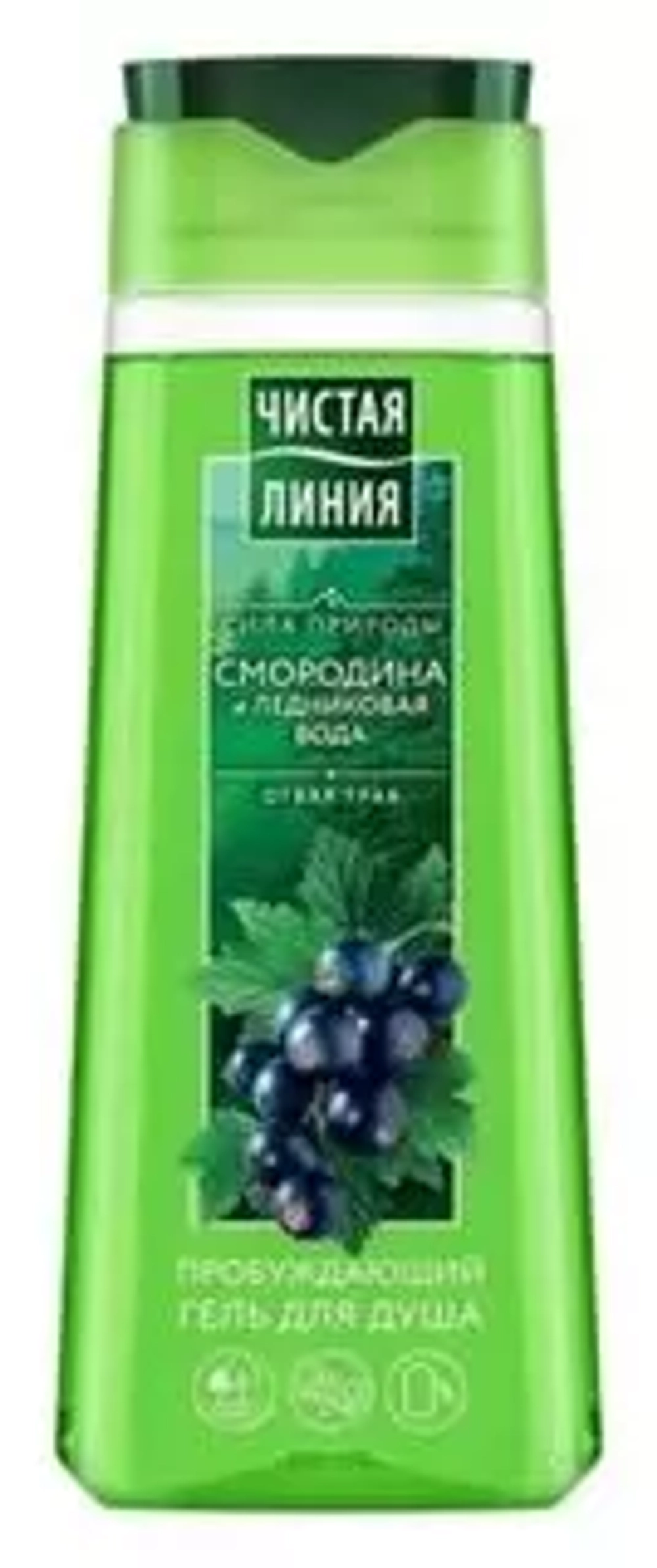 "Чистая линия" Гель д/душа "ПРОБУЖДАЮЩИЙ" (смородина) 250мл