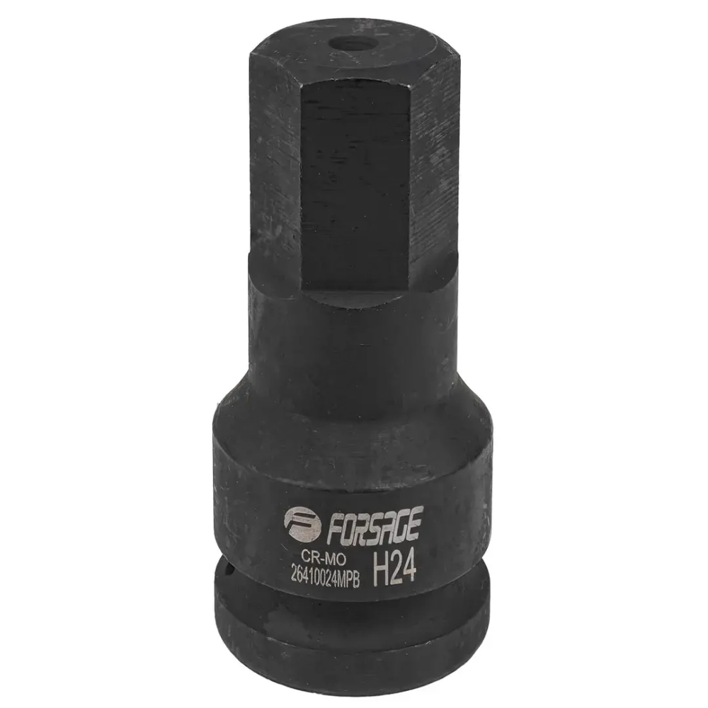 Головка-бита ударная 6-гранная 24мм, 3/4'' Forsage F-26410024MPB