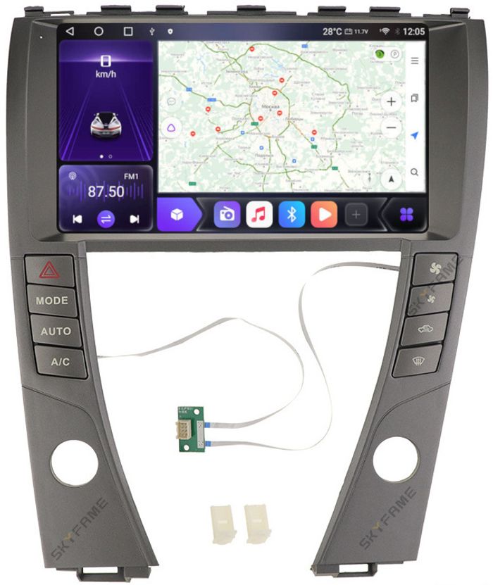 Магнитола для Lexus ES350 2006-2012 - Kuberg SF-9118-NPQ QLed, Android 12, Быстрая, CarPlay, 4G SIM-слот