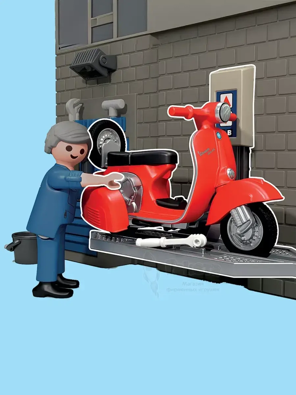 Набор Гараж Vespa 60-х годов 71620